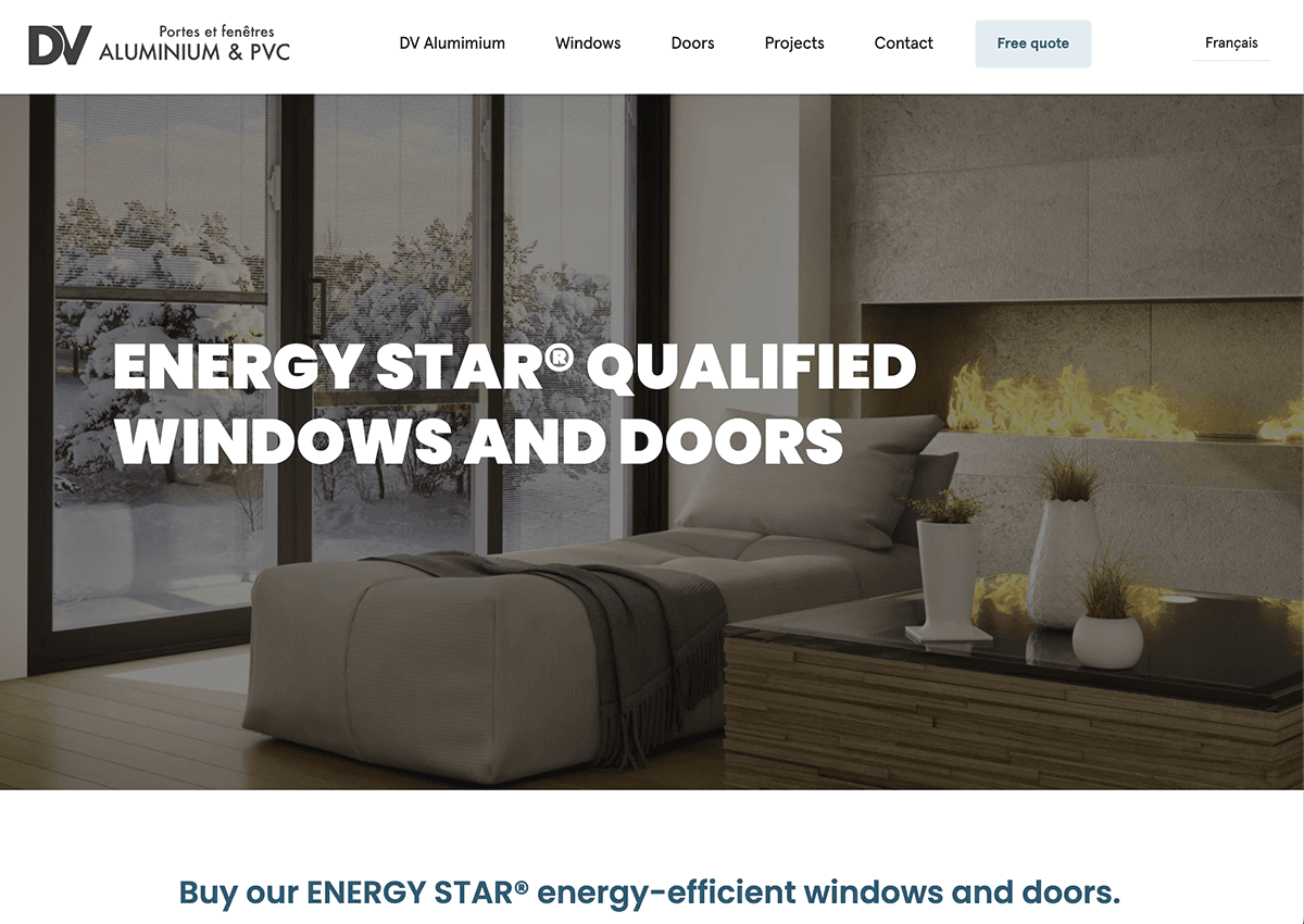 Website with online quote generator
