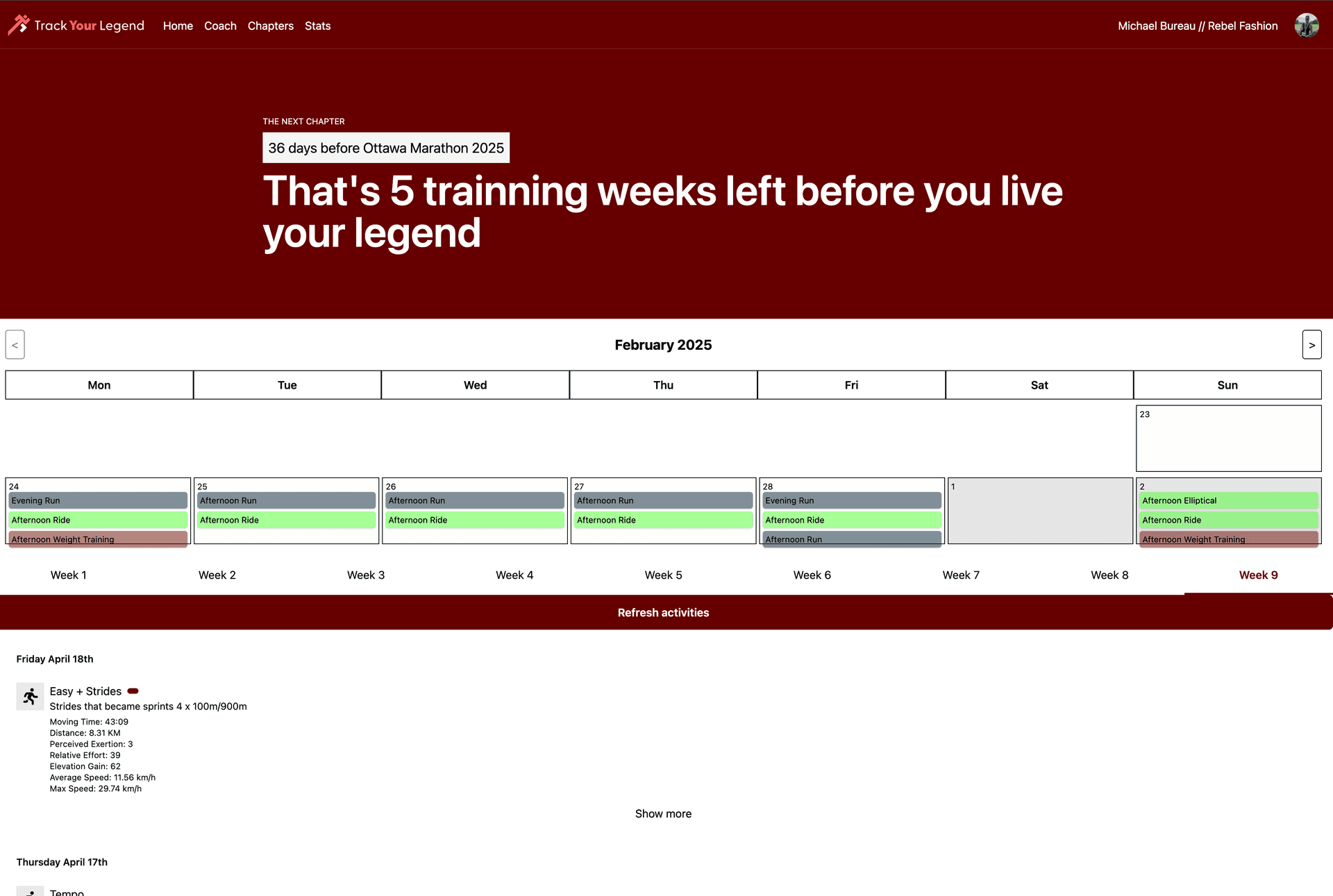 Running Web App