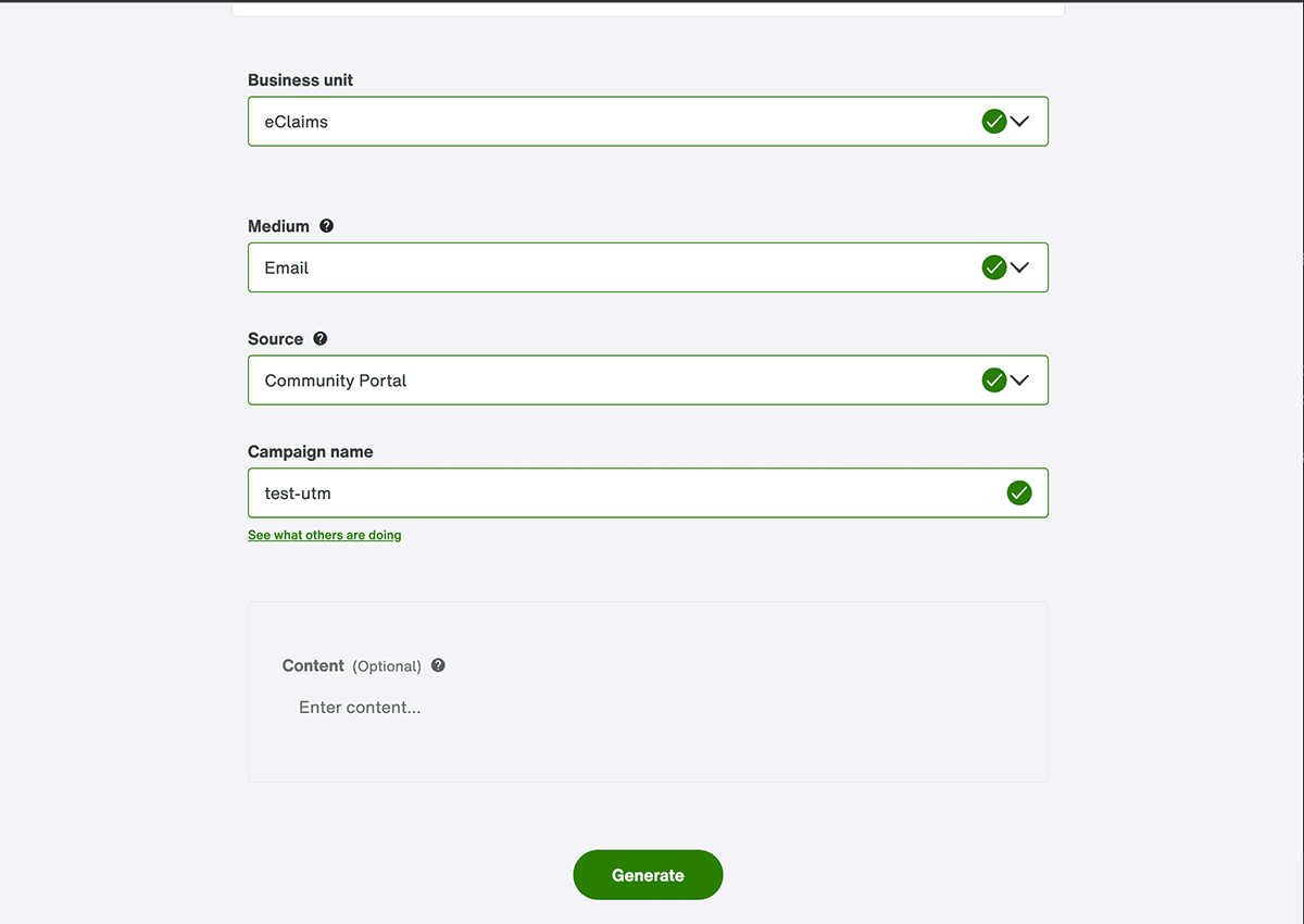 Web App: UTM Generator